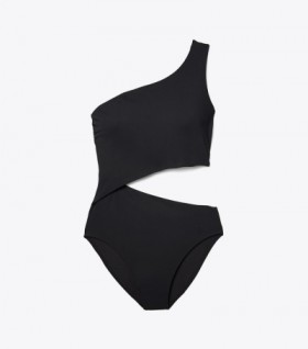 Women's Tory Burch Cut-out One-piece Swimsuit Black