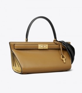 Women's Tory Burch Lee Radziwill Cat Eye Bag Brown