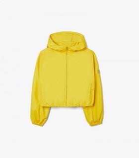 Women's Tory Burch Double-faced Canvas Cropped Jackets Yellow