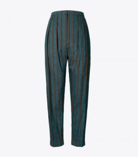 Women's Tory Burch Striped Canvas Pants Turquoise / Red