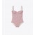 Women's Tory Burch Woven Underwire One-piece Swimsuit Pink