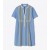 Women's Tory Burch Striped Mini Tunic Coverups Blue