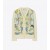 Women's Tory Burch Carousel Silk-front Cardigan Sweaters Cream