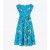 Women's Tory Burch Printed Scoop-neck Dress Black