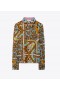 Camisas femininas Tory Burch T Garden Silk Brown
