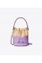  Tory Burch Mini T Monograma Dip-dye Bucket Bags Feminino Lavanda