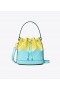  Tory Burch T Monograma Dip-dye Bucket Bags Feminino Amarelo Claro