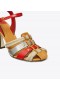  Sandálias femininas Tory Burch Fisherman Heel pretas