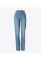  Jeans Tory Burch High-rise Slim Straight Feminino Lavagem Clara