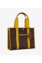  Bolsas Tory Burch Twill Tote Femininas Pretas