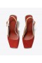  Tory Burch Marquetry Block Heels Feminino Bege