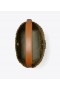  Tory Burch Small Mcgraw Woven Bucket Bags para mulheres Bege Escuro