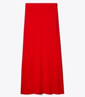 Saias femininas Tory Burch Jersey Crepe Wrap Vermelho