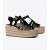  Alpargatas Tory Burch Fisherman Wedge Femininas Pretas