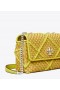  Női Tory Burch Small Kira Diamond Woven Convertible válltáskák, fekete