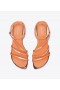  Női Tory Burch Split Mignon többpántos szandál narancssárga rózsa arany színű