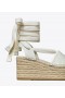  Női Tory Burch T Monogram Wedge Sandal Espadrilles Navy