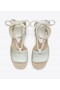  Női Tory Burch T Monogram Wedge Sandal Espadrilles Navy
