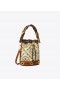  Női Tory Burch T Monogram Grommet Mini Bucket Bags Fekete