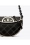  Női Tory Burch Mini Fleming Soft Crescent táskák, fekete