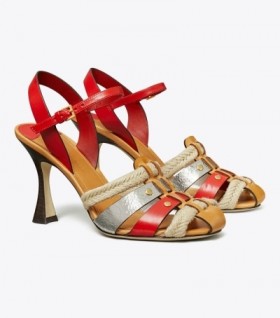  Női Tory Burch Fisherman Heel szandál fekete