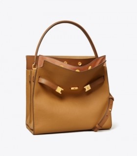  Női Tory Burch Lee Radziwill dupla táska, fekete