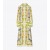  Női Tory Burch nyomott selyem ing ruha Coral Multicolor