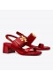  Burch Thoraí na mBan Eleanor Heel Sandals Red