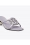 Bombé Thoraí na mBan Burch Miller Sandals Bán le sÚil Íseal