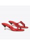  Tóraí na mBan Burch Miller Bombé Sandals SÚil Íseal Dearg