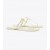  Tóraí Burch Mini Miller Glóthach Thong Sandals Bán
