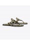  Sandalo Miller Tory Burch da donna, sandali in pelle verniciata stampata beige leopardato