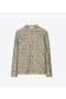  Camicetta in twill di seta stampata Tory Burch da donna, nera