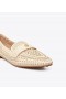  Mocassini da ballerina intrecciati Tory Burch da donna, oro