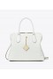  Borsa a tracolla Swing in rilievo Tory Burch da donna, bianca