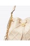  Borse a secchiello morbide Fleming grandi Tory Burch da donna, color crema