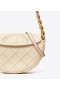  Borse Tory Burch Mini Fleming Soft Crescent da donna, color crema