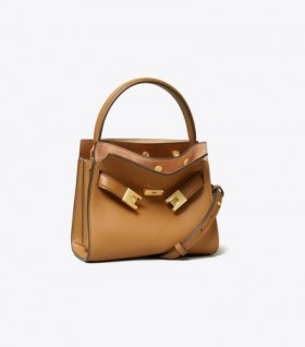  Tory Burch Petite Lee Radziwill Double Satchel Borse da donna nere