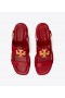  Tory Burch Eleanor hælsandaler for kvinner, rød
