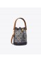  Dame Tory Burch Mini T Monogram Bøttevesker Navy