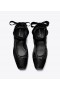  Tory Burch ankelballerina for kvinner, svart
