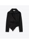  Tory Burch Poplin Wrap-skjorter for kvinner svart