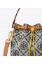  Dame Tory Burch T Monogram Colorblock Bøttevesker Navy