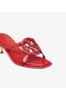  Tory Burch Miller Bombé sandaler med lav hæl, rød