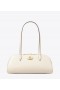  Dame Tory Burch Robinson Spazzolato Wedge Satchel Bags Hvit