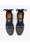  Tory Burch T Monogram Wedge Espadrilles for kvinner Navy