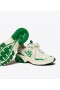  Tory Burch Good Luck Tech Trainer Joggesko for kvinner Hvit Grønn