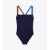  Dame Tory Burch Colorblock Tank Badedrakt Navy / Dark
