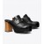  Tory Burch Platform Clog Heels for kvinner, svart
