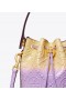  Damskie torebki Tory Burch Mini T Monogram Dip-dye Bucket w kolorze lawendowym